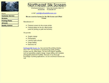 Tablet Screenshot of northeastsilkscreen.com